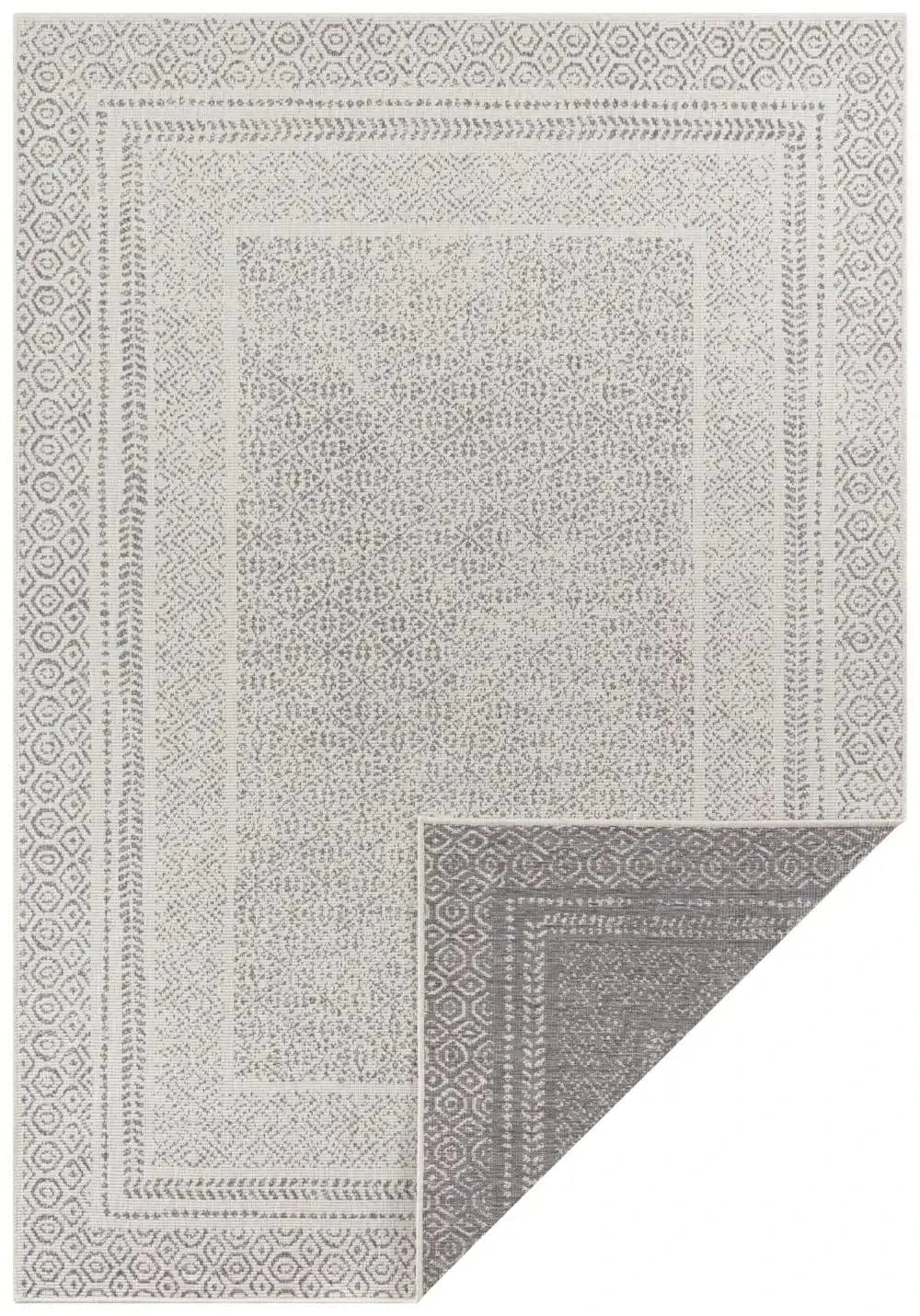Pops Double Sided Indoor Outdoor 104252 Silver Rug - Image 4