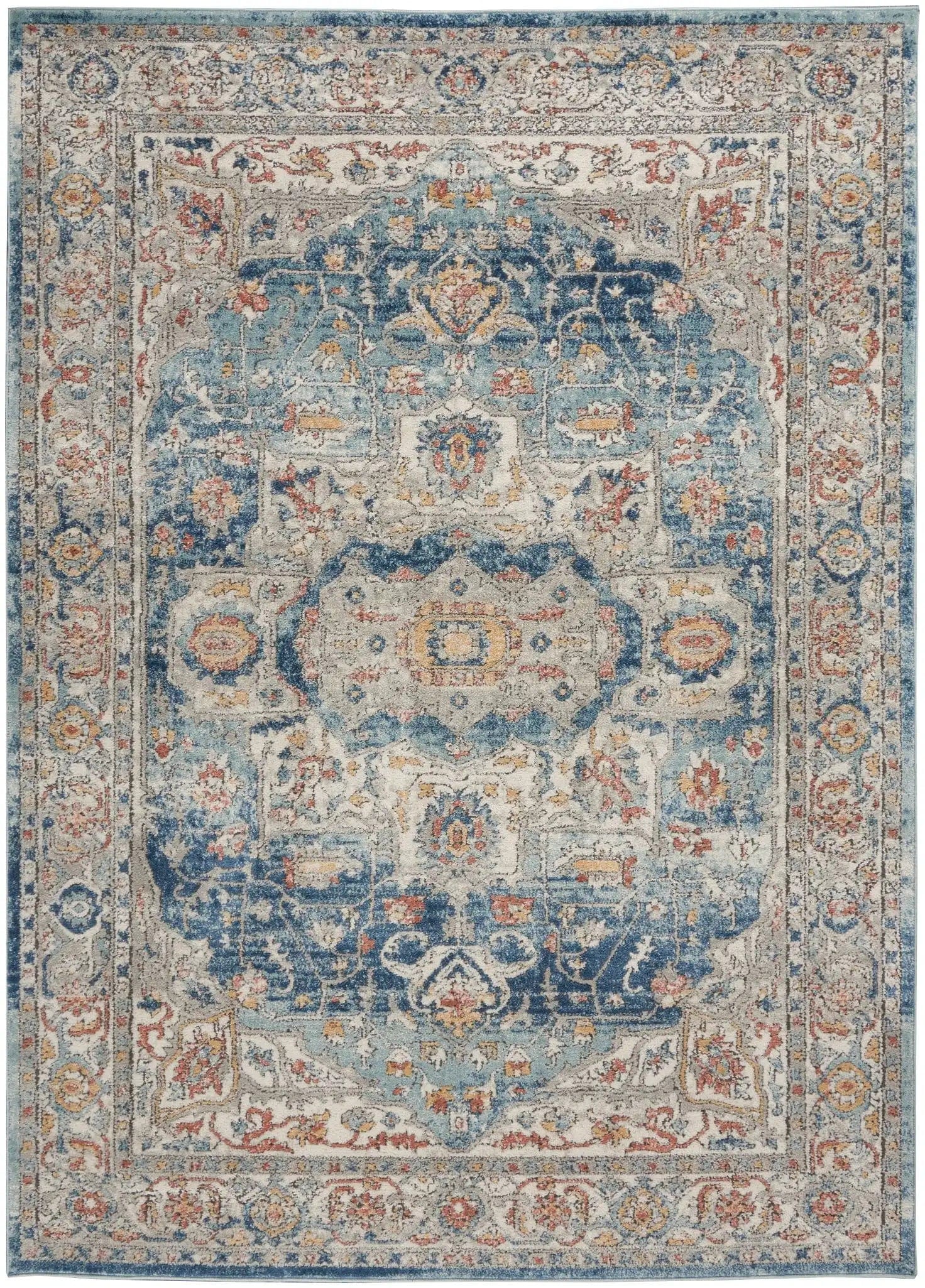 Quarry QUA11 Ivory Blue Runner - Image 5