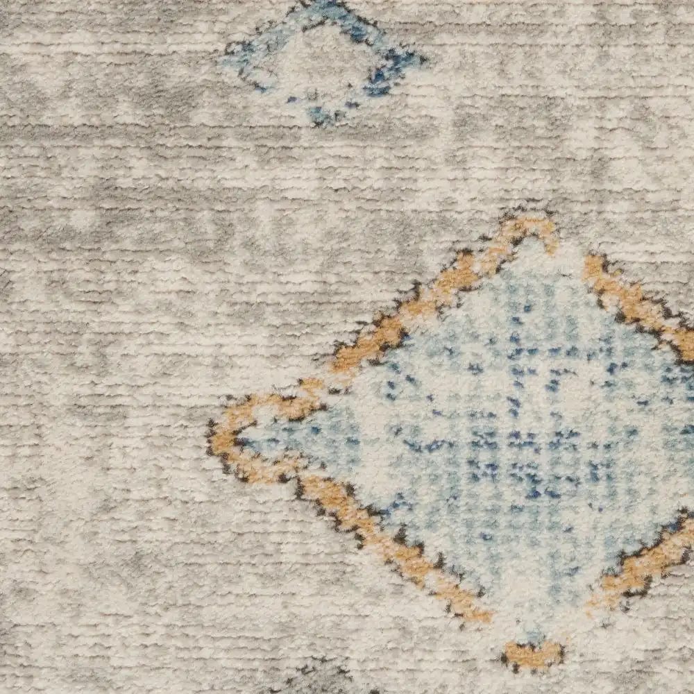 Quarry QUA14 Ivory Grey Blue Runner - Image 3