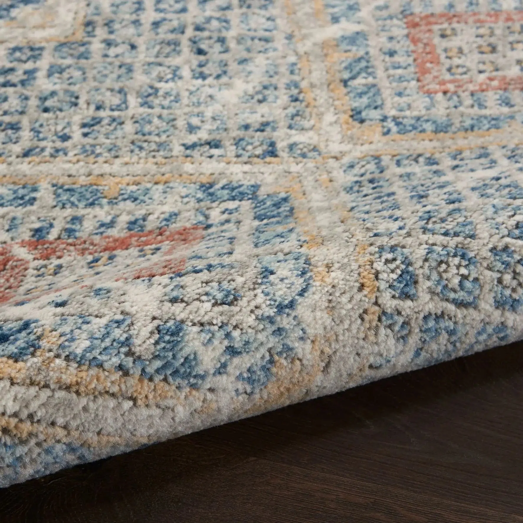 Quarry QUA16 Blue Ivory Runner - Image 4