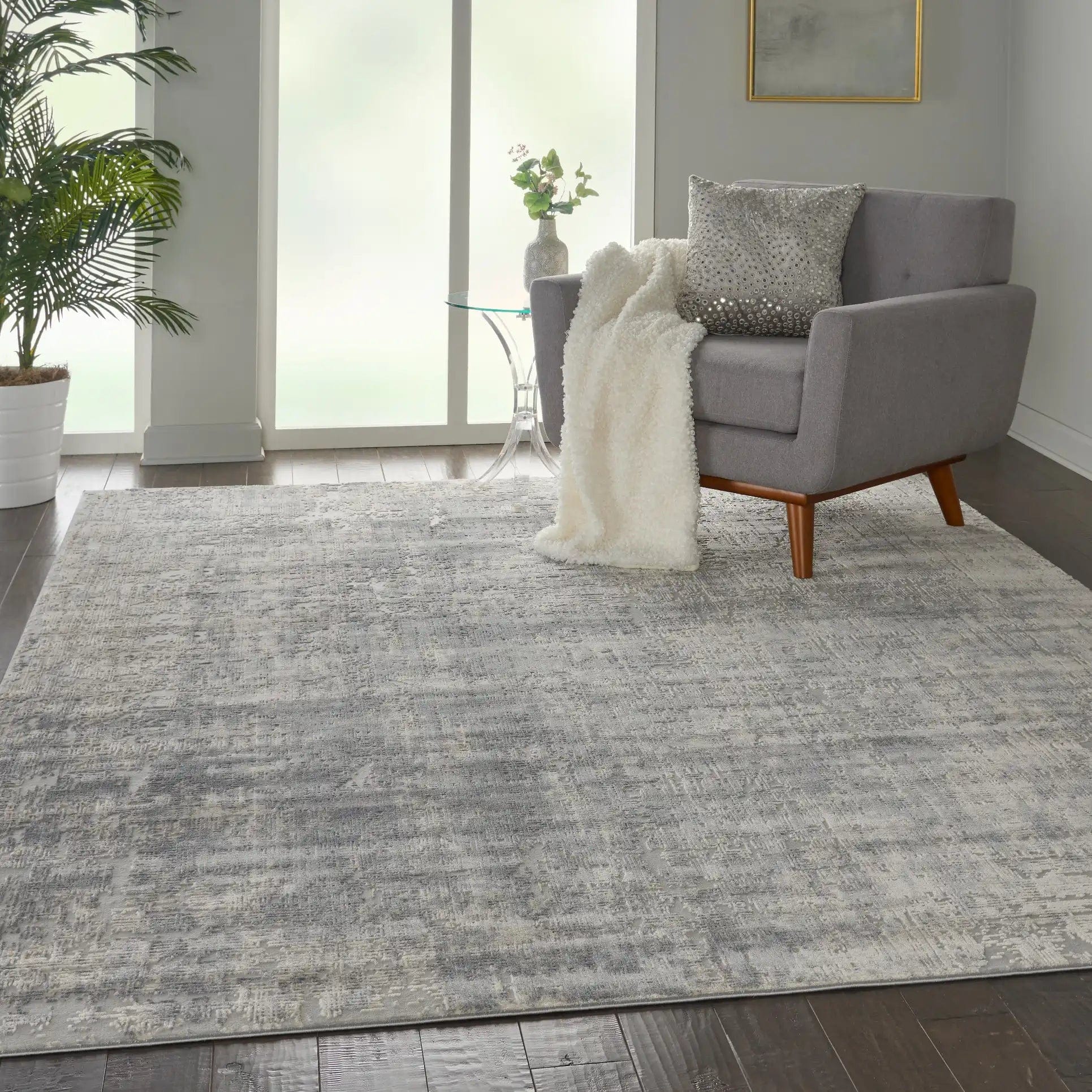 Rustic Textures RUS01 Ivory Silver