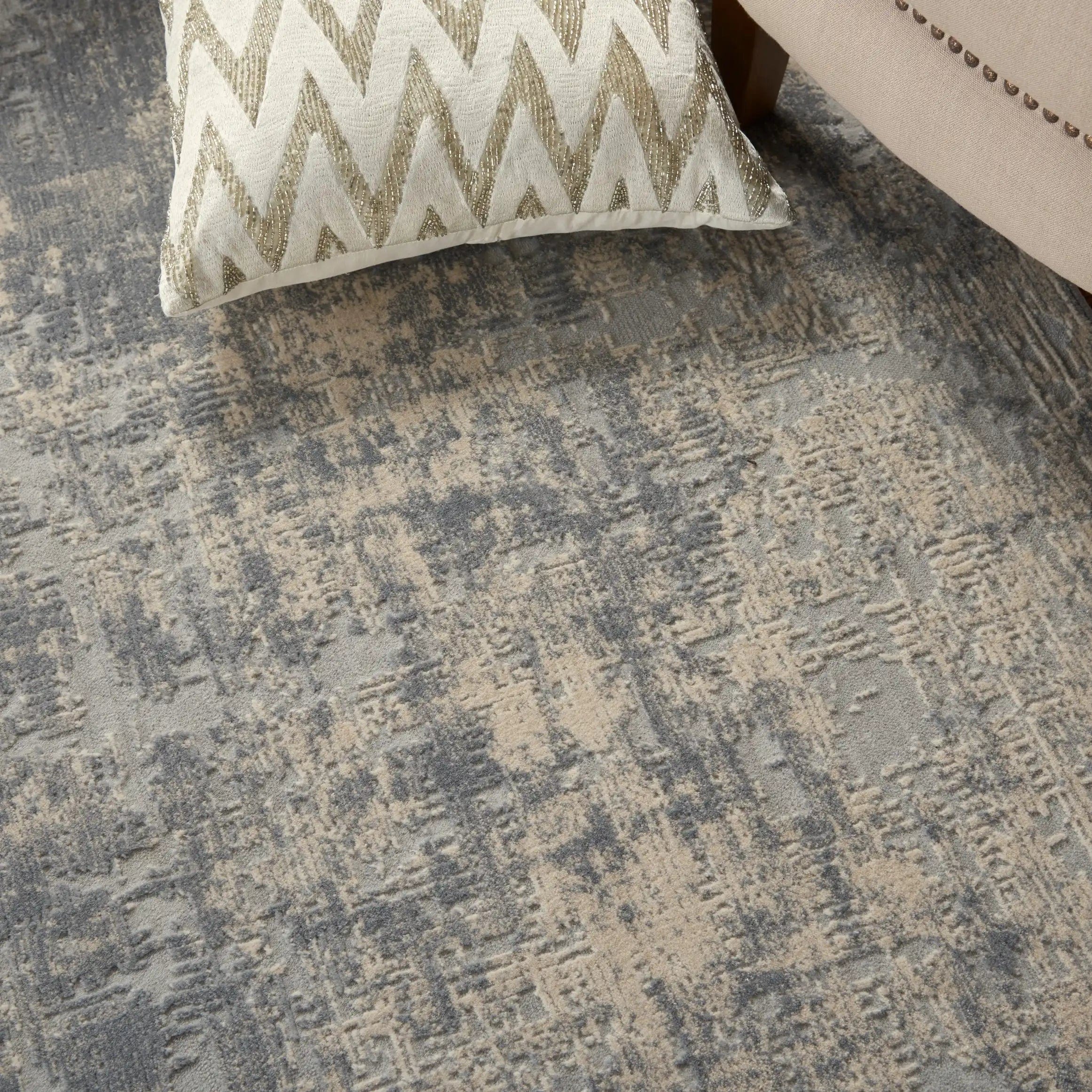 Rustic Textures RUS01 Ivory Silver - Image 2