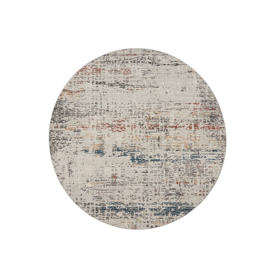 Rustic Textures RUS14 Light Grey Multi Round - Image 2