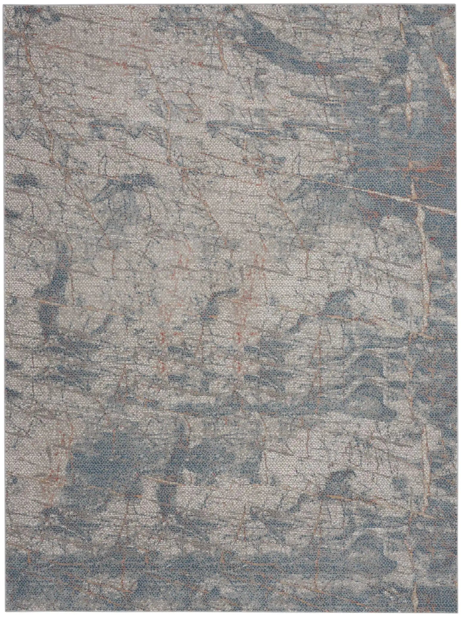Rustic Textures RUS15 Light Grey Blue Runner - Image 5
