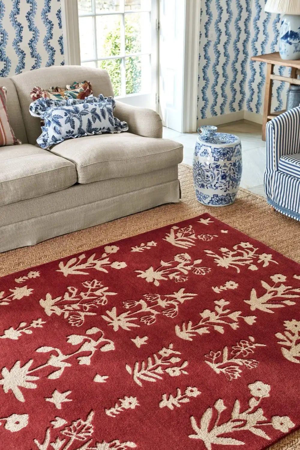 Sanderson Woodland Glade Damson Red 146800 - Image 3