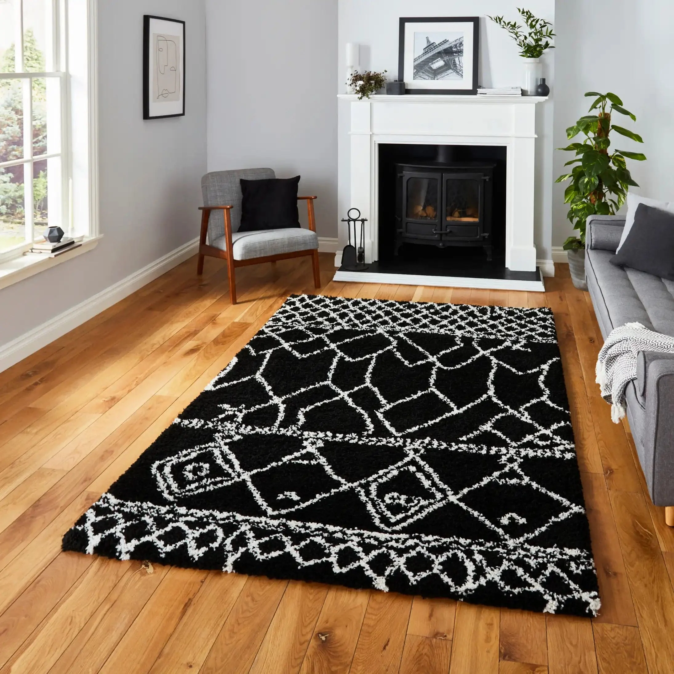 Scandi Berber G276 Black White