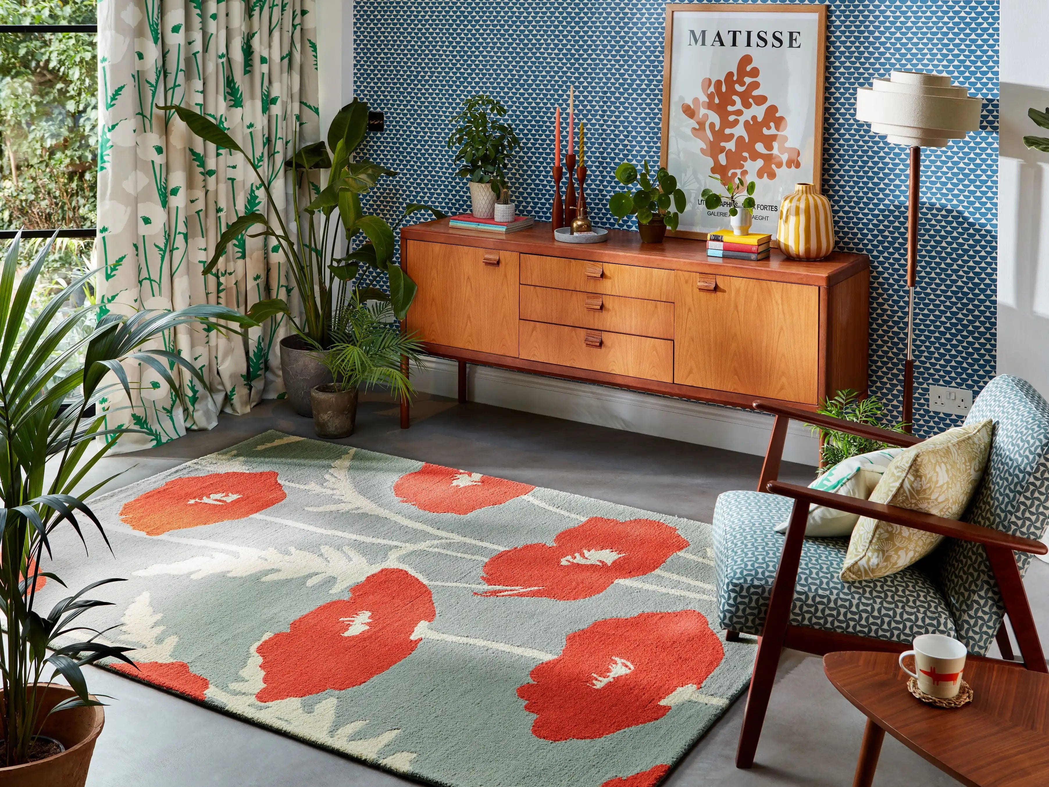 Scion Screen Printed Poppy Pop Sage 124800