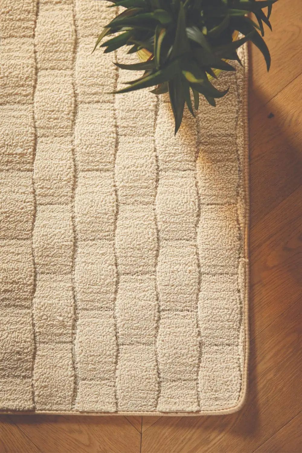 Sculptured Washable Basket Weave Ivory - Image 2