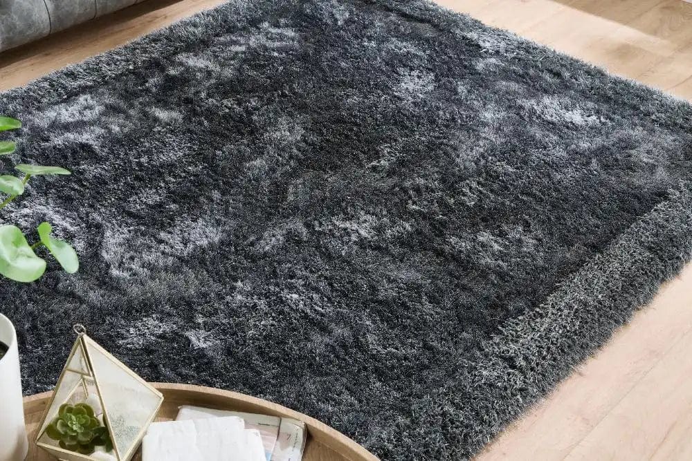 Shimmer Border Charcoal