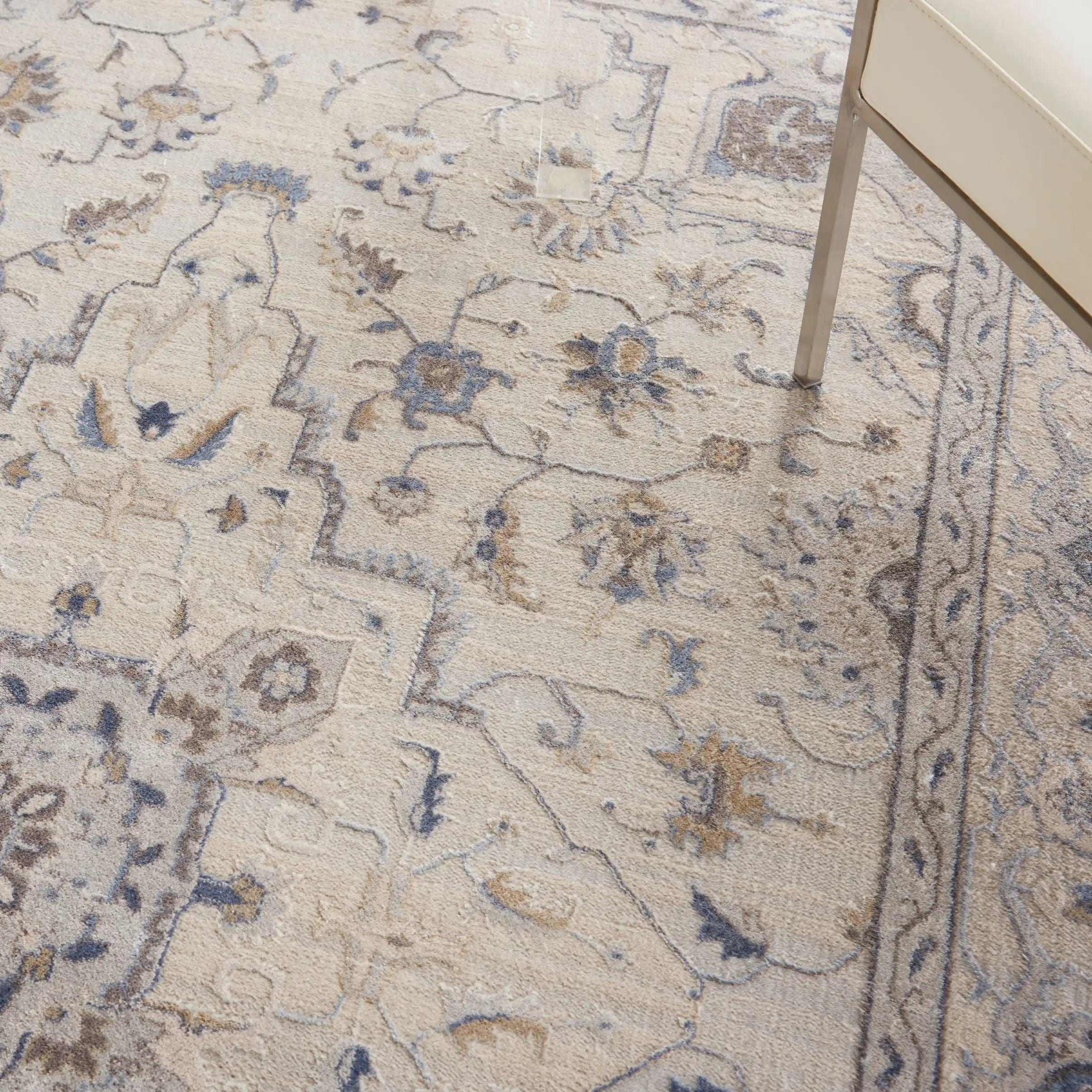 Silky Textures SLY08 Ivory Grey Runner - Image 2