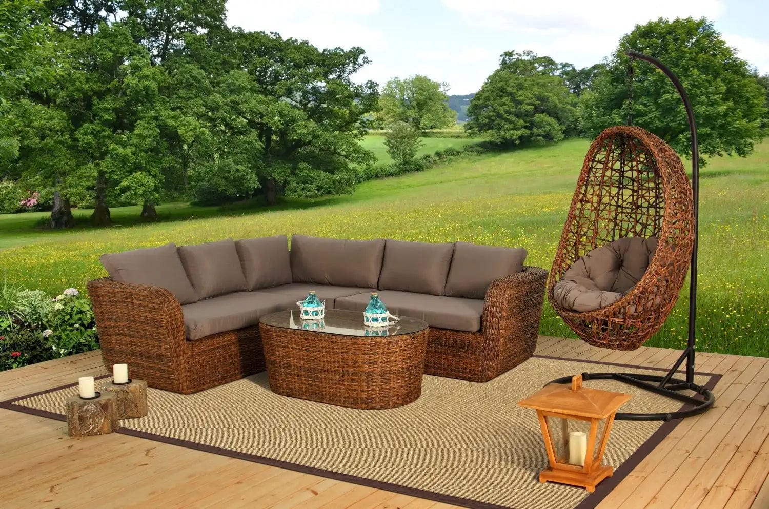 Sisal Linen/Chocolate Runner - Image 2