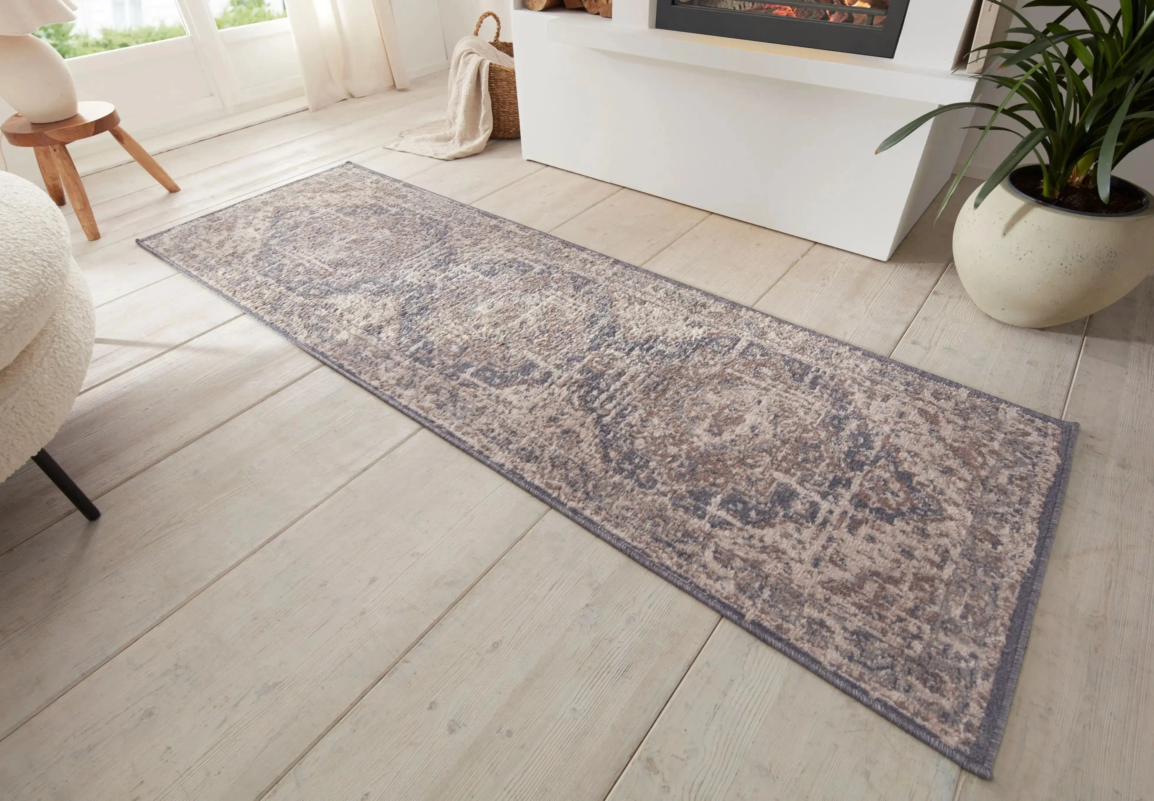 Terrain 105595 Sand Cream Blue Rug - Image 5