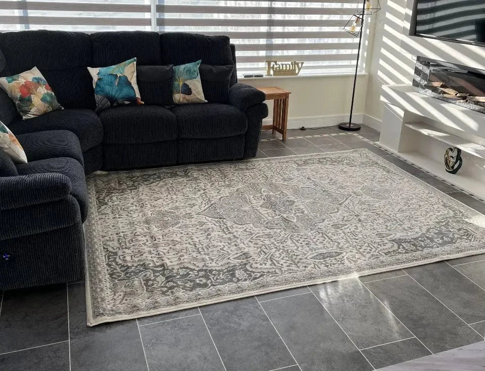 Terrain 105605 Orken Cream Grey Rug - Image 2