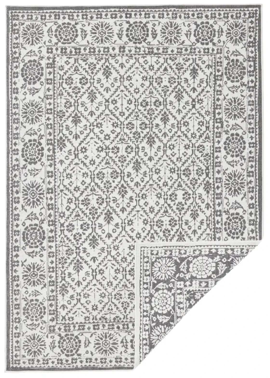 Twin 103116 Grey Cream Rug - Image 2