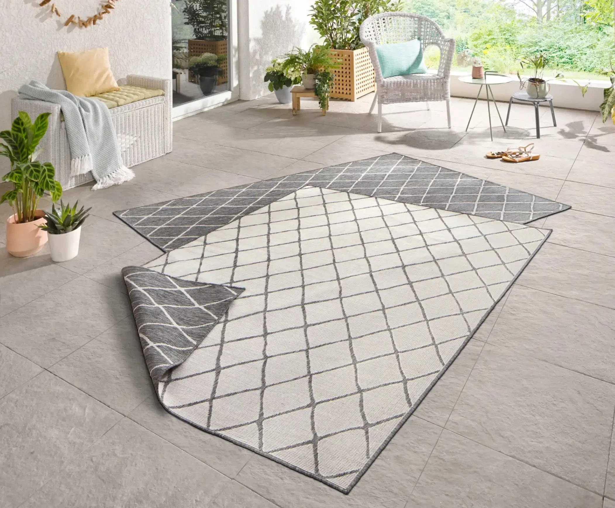 Twin 103118 Grey Cream Rug