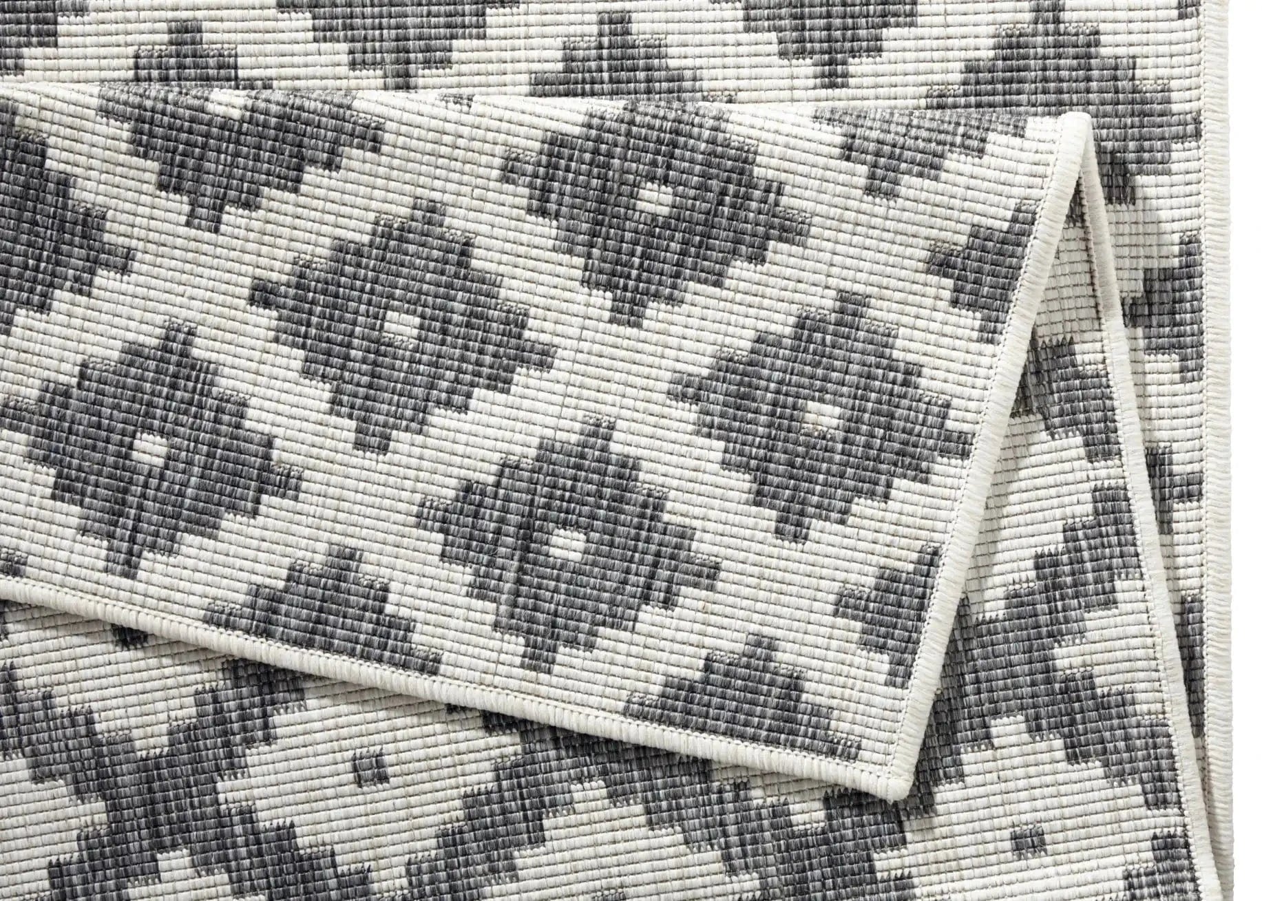 Twin 103126 Grey Cream Rug - Image 3