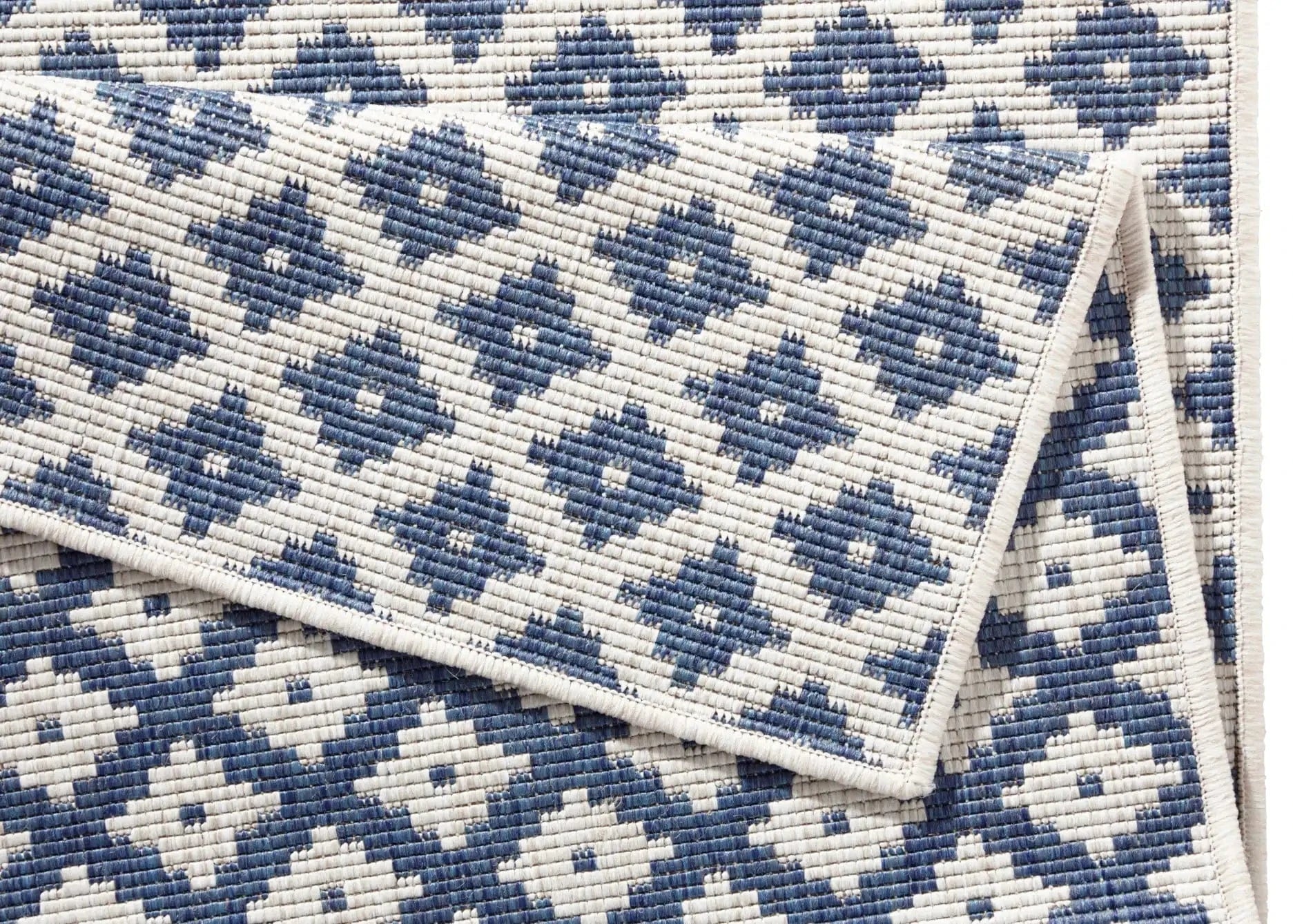 Twin 103128 Blue Cream Rug - Image 3