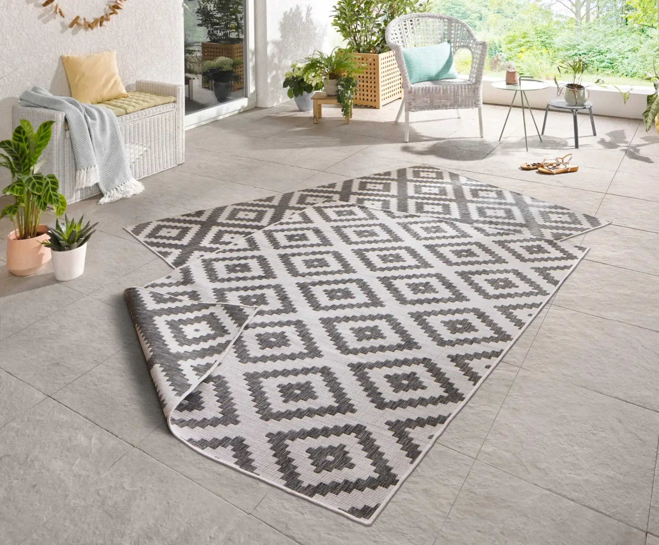 Twin 103132 Grey Cream Rug