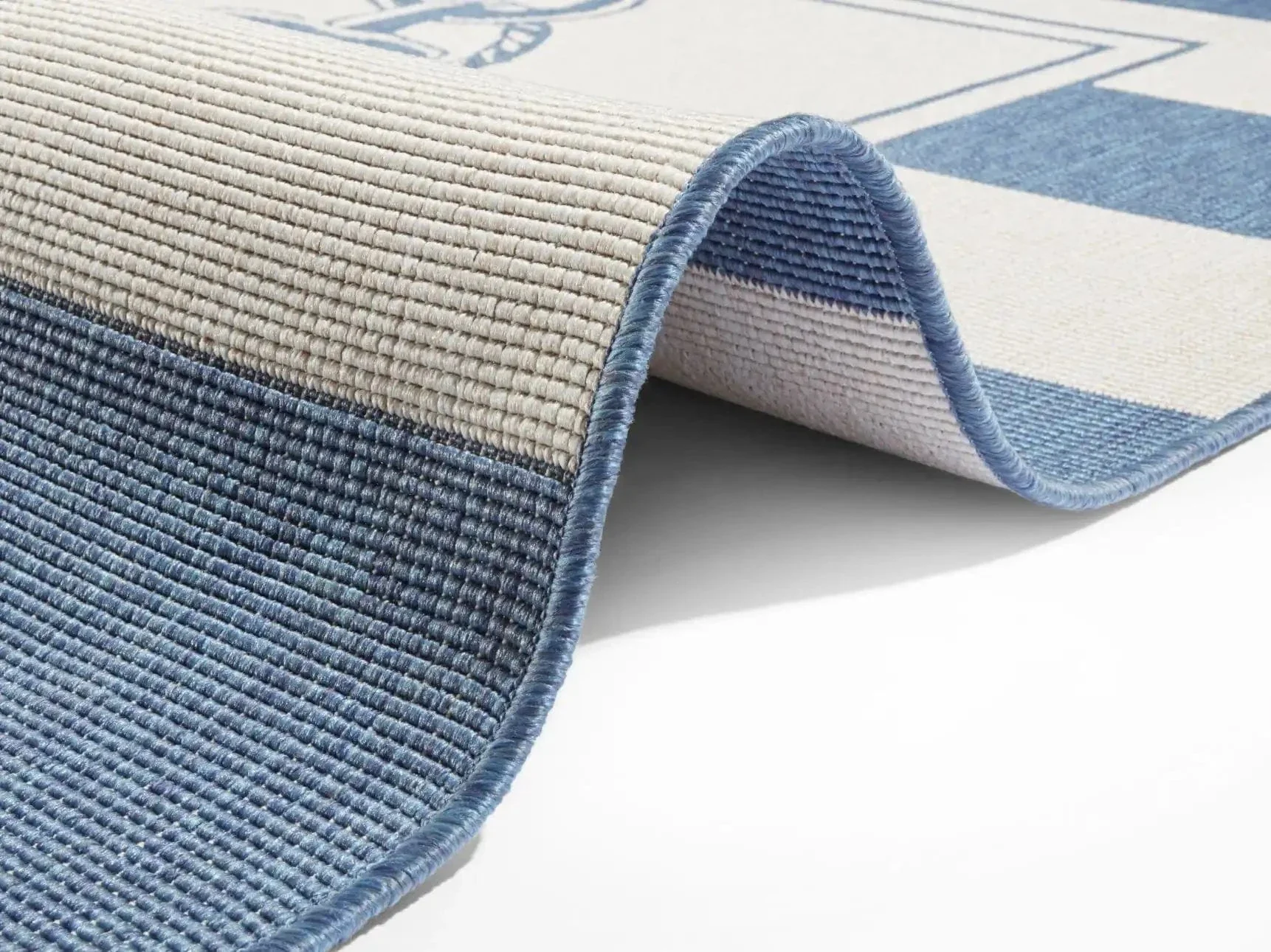 Twin Supreme 104143 Gandara Blue Cream Rug - Image 3