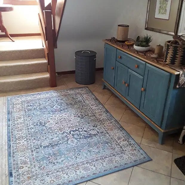 Vintage Kashan VKA01 Blue - Image 3