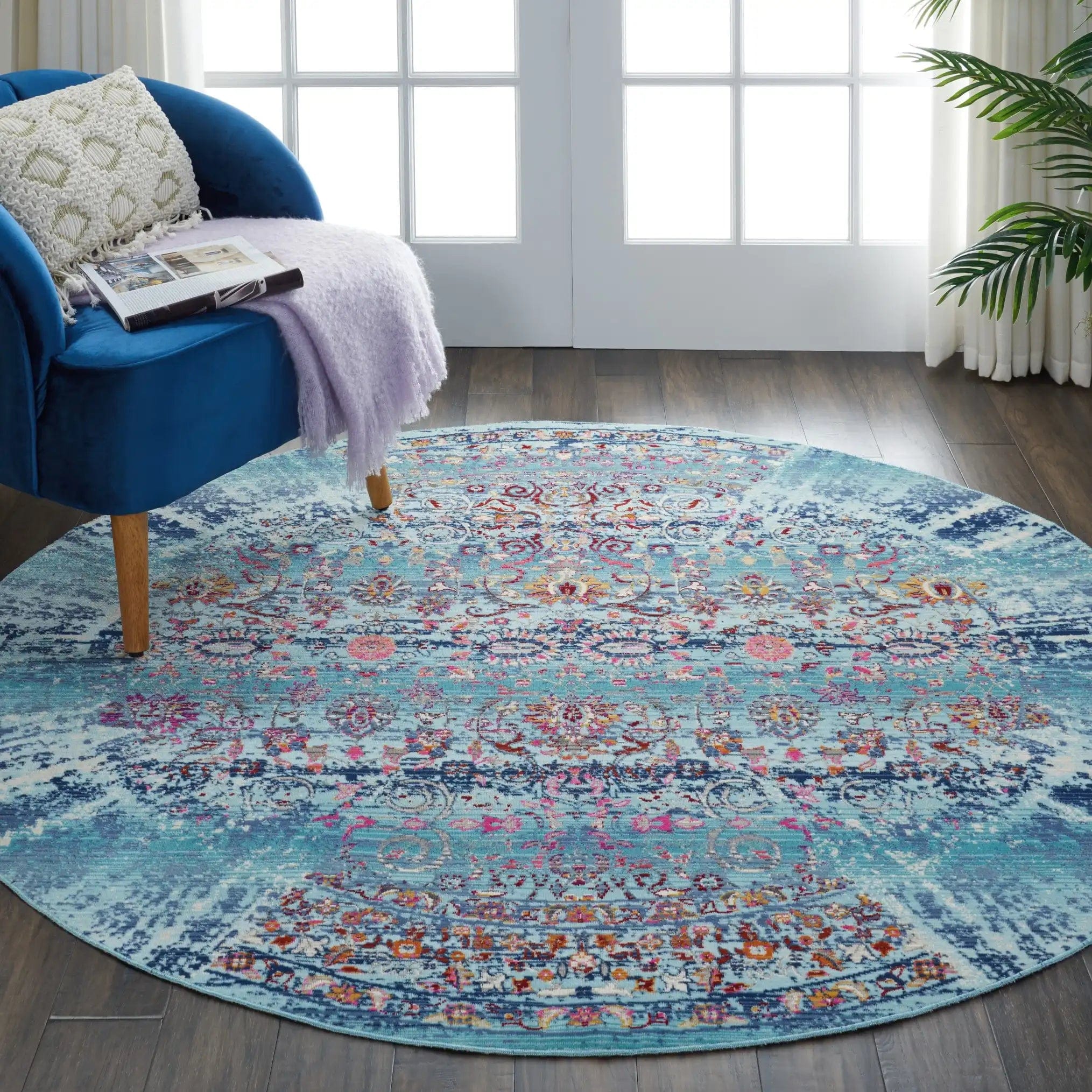 Vintage Kashan VKA02 Blue - Image 4