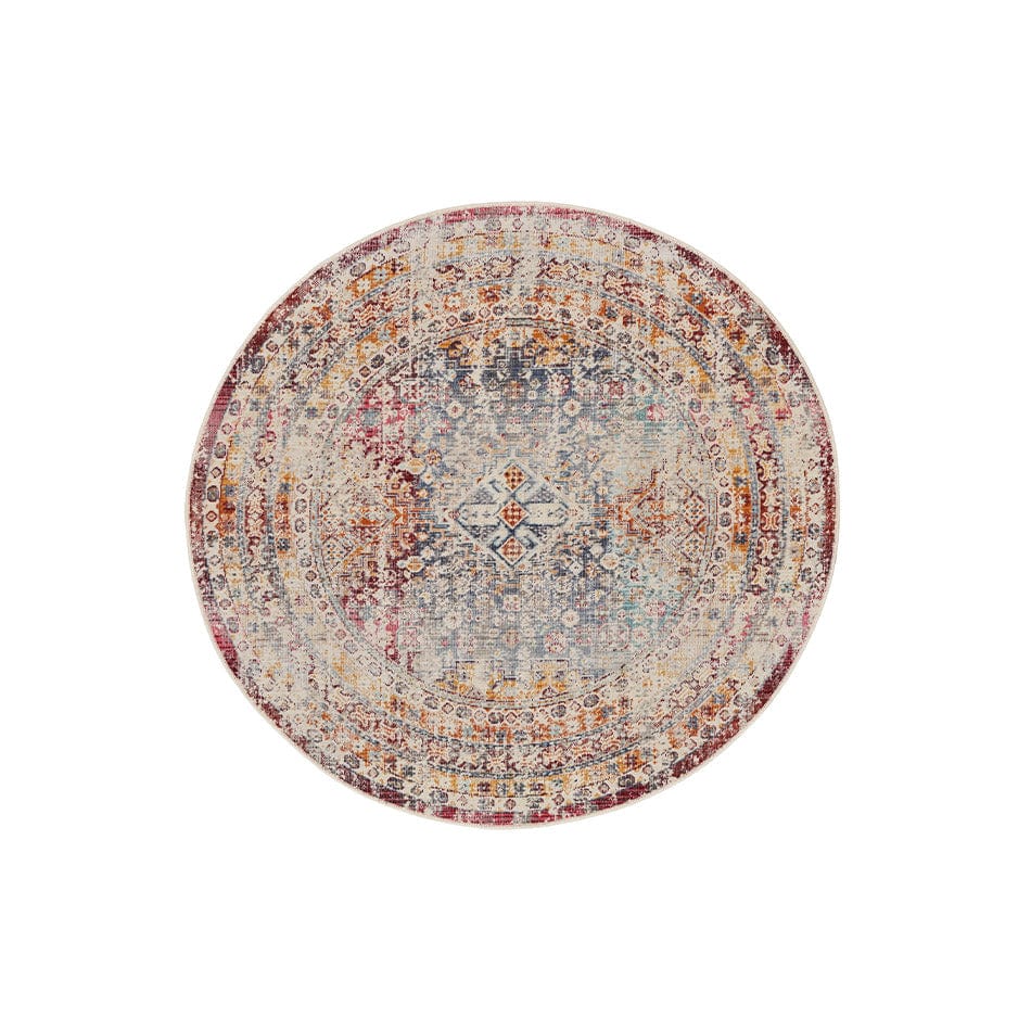 Vintage Kashan VKA09 Multicoloured Round - Image 2