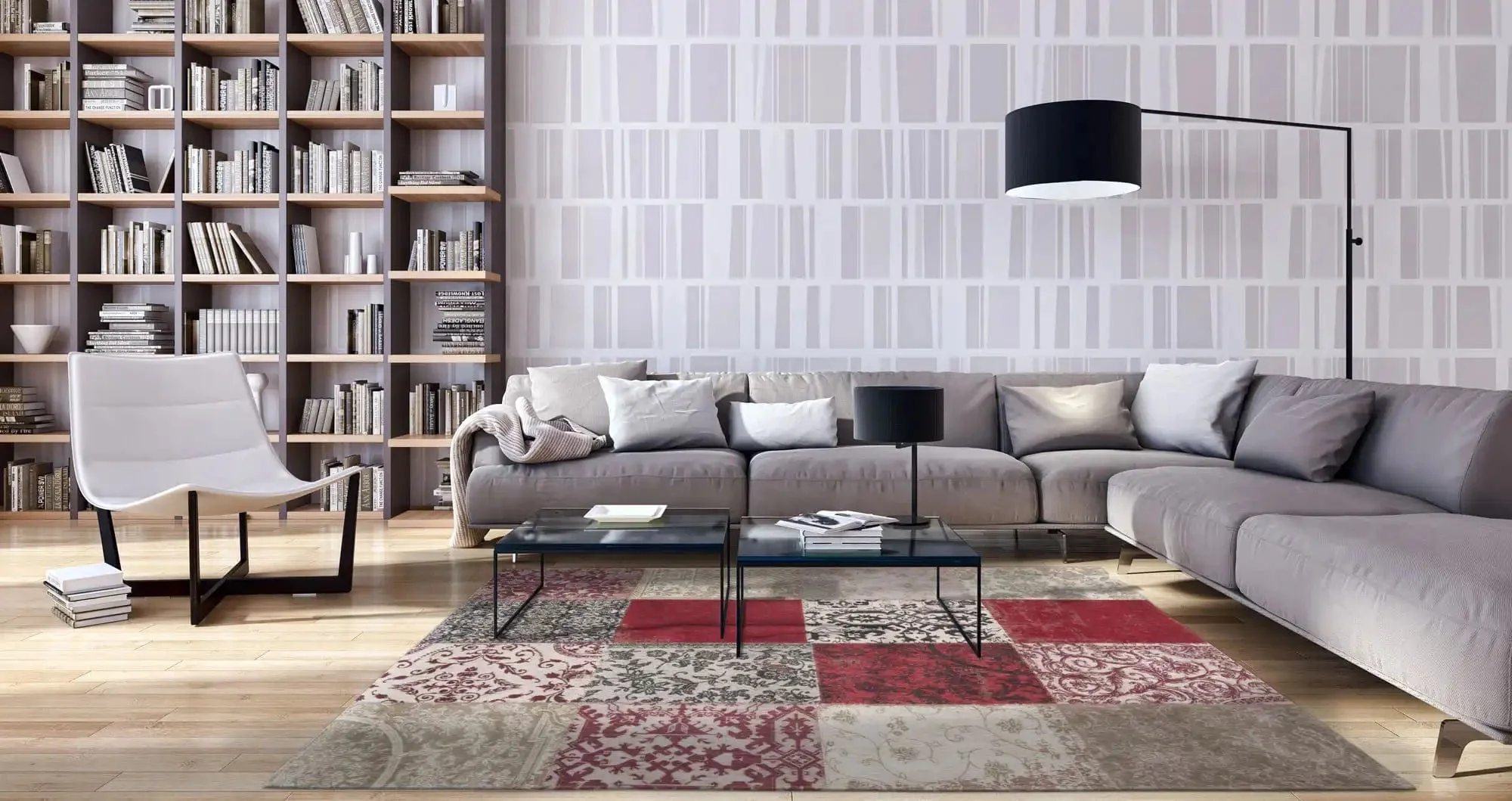 Vintage 8985 Antwerp Red Rugs
