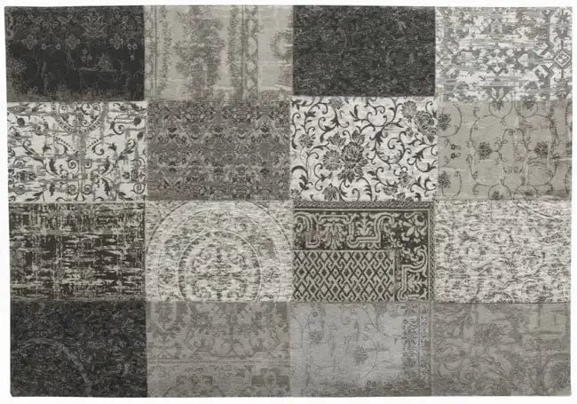 Vintage 8101 Black White Rugs - Image 2